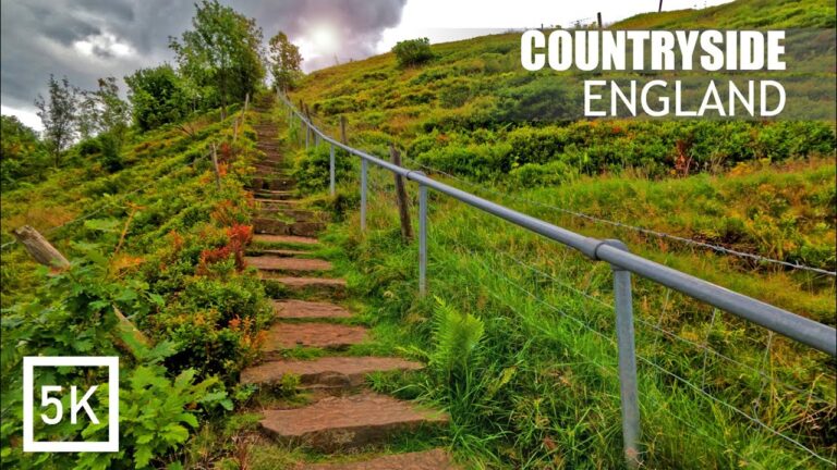 Spring Walk in English Villages – 5K HDR Walking Tour Over the Green Hills, England