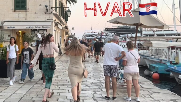 🥹 GORGEOUS streets of Hvar! 🇭🇷 Lovely Evening walk through Croatia’s Top Island!