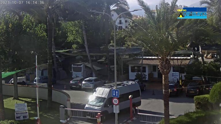 Webcam entrada Camping Cap-Blanch