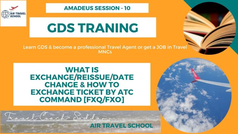 GDS Training |  ATC | Automated Ticket Changer | Reissue, Date Change, Exchange in Amadeus