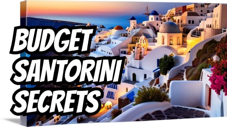 “Santorini on a Budget: Affordable Hidden Gems you must see!