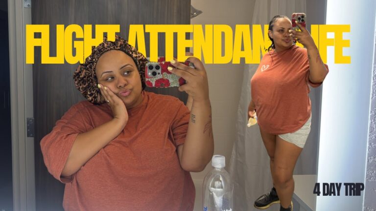 FLIGHT ATTENDANT LIFE || EASY 4 DAY TRIP ✈️ | regional flight attendant