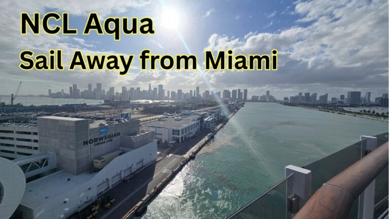 NCL Aqua Sail Away from Miami – The Ultimate Bahamas Cruise Begins