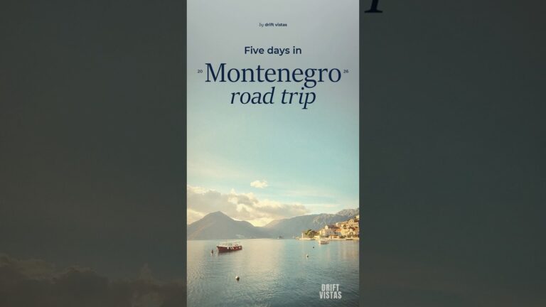 Montenegro Road Trip: The Route, Stop by Stop #shorts