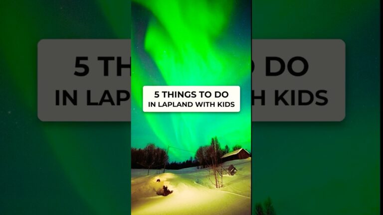 5 Things to Do in Lapland With Kids #shorts